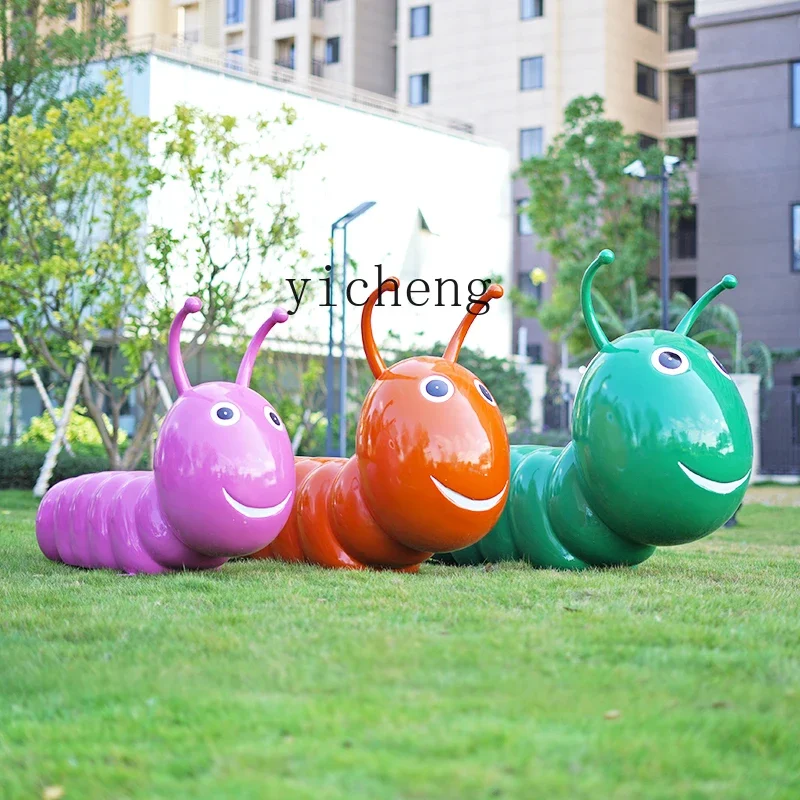 L7-15 outdoor cartoon ornament fiberglass animal sculpture landscape ornament lawn ornament