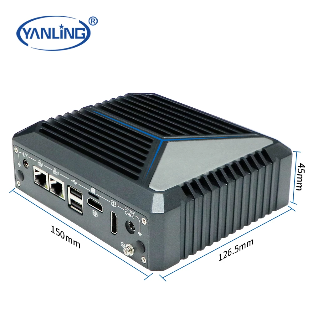 Robust Cele Ron 12th Gen Nano Computer 2 Ethernet 2com Portable Pc