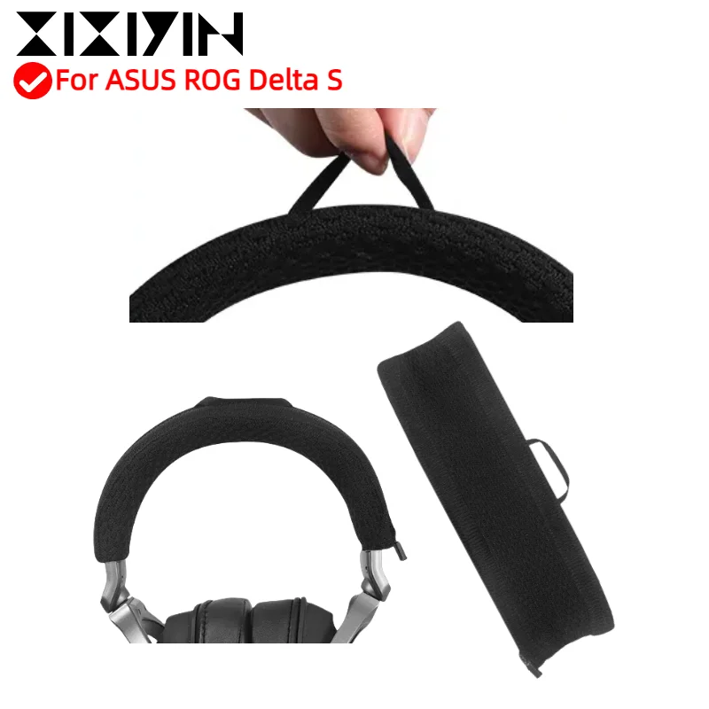

XIXIYIN Zipper head beam knitted fabric protective cover can be washed with water For ASUS ROG Delta S Headpad Very compatible