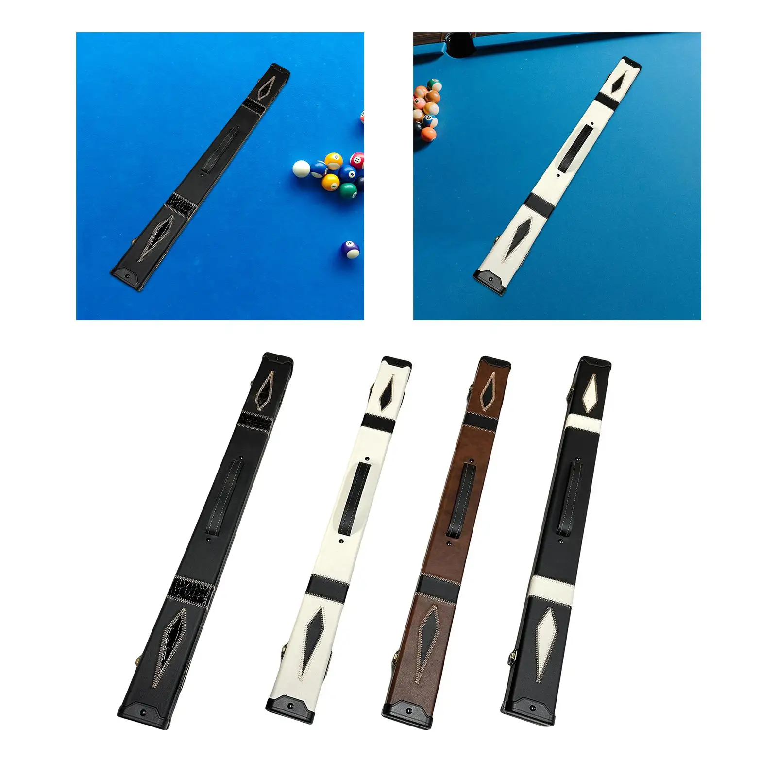 

Чехол для бильярдного кия, портативный жесткий ящик из искусственной кожи с бархатной подкладкой, пыленепроницаемый держатель для киев, принадлежности и оборудование для бильярда