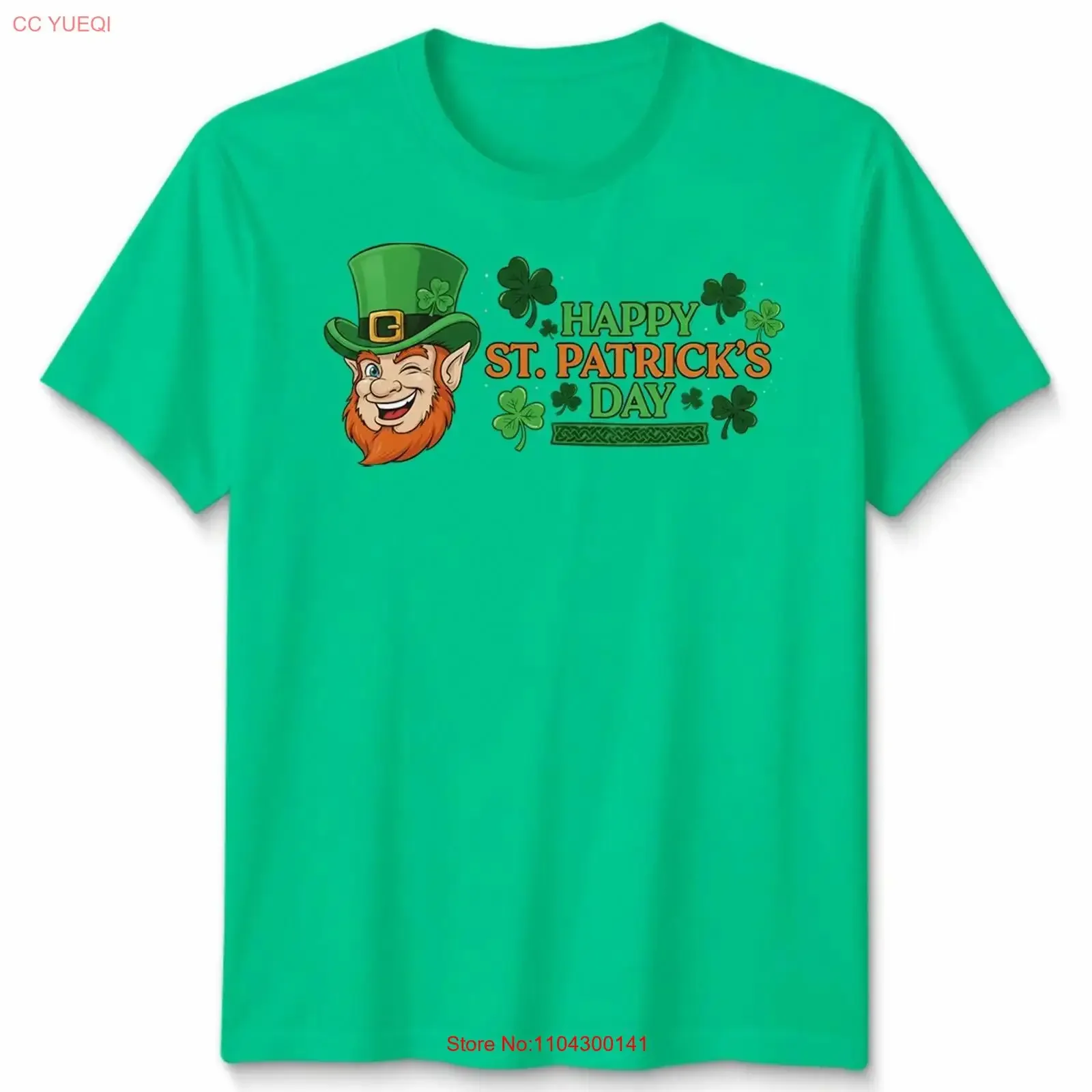 Happy St Patricks Day T Shirt Festive Holiday Apparel long or short sleeves vintage Washed Versatile Top For Everyday Wear