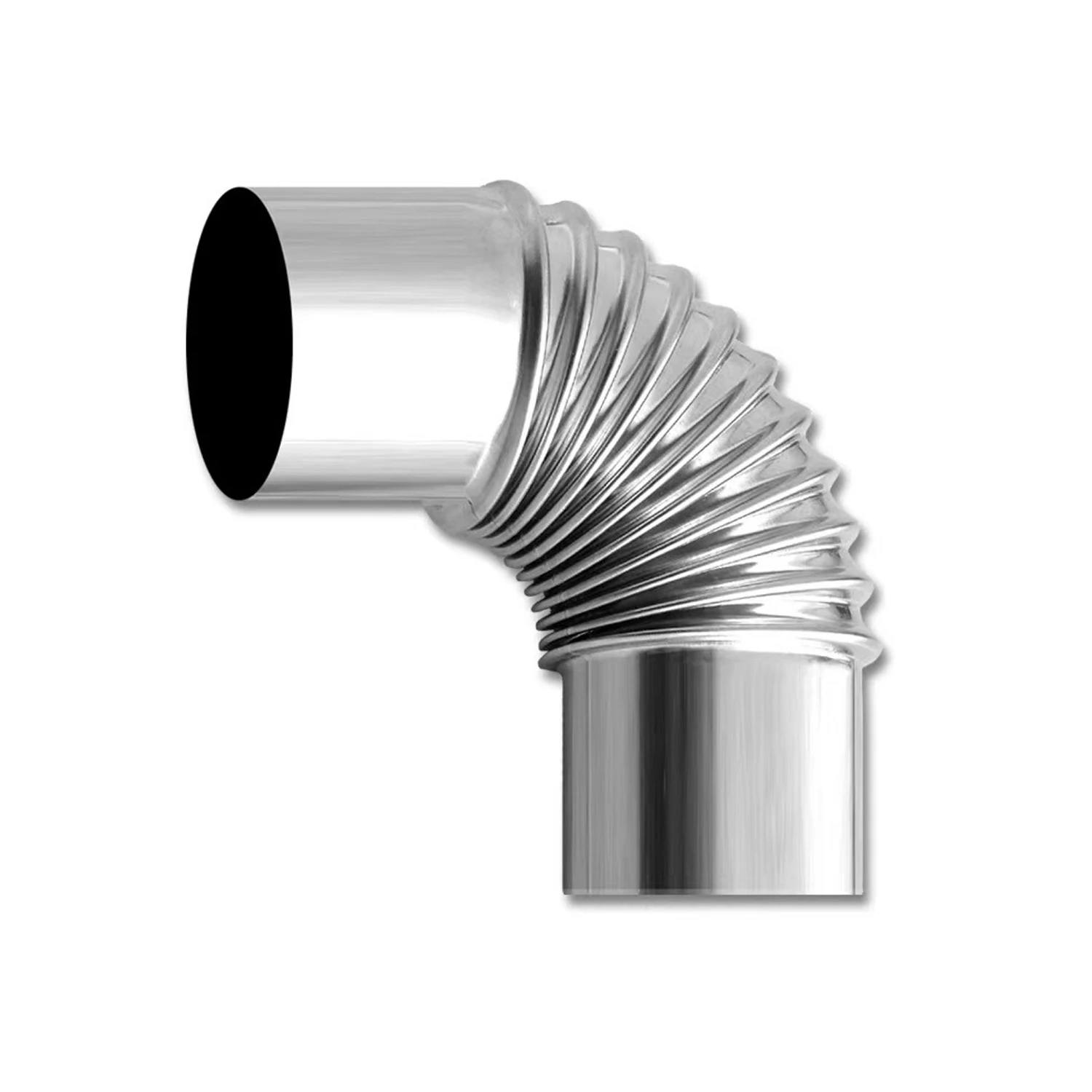 50/60/70mm Stainless Steel 90 Degree Elbow Chimney Liner Bend 90° Multi Flue Stove Pipe For Outdoor Camping Wood Stoves Chimney