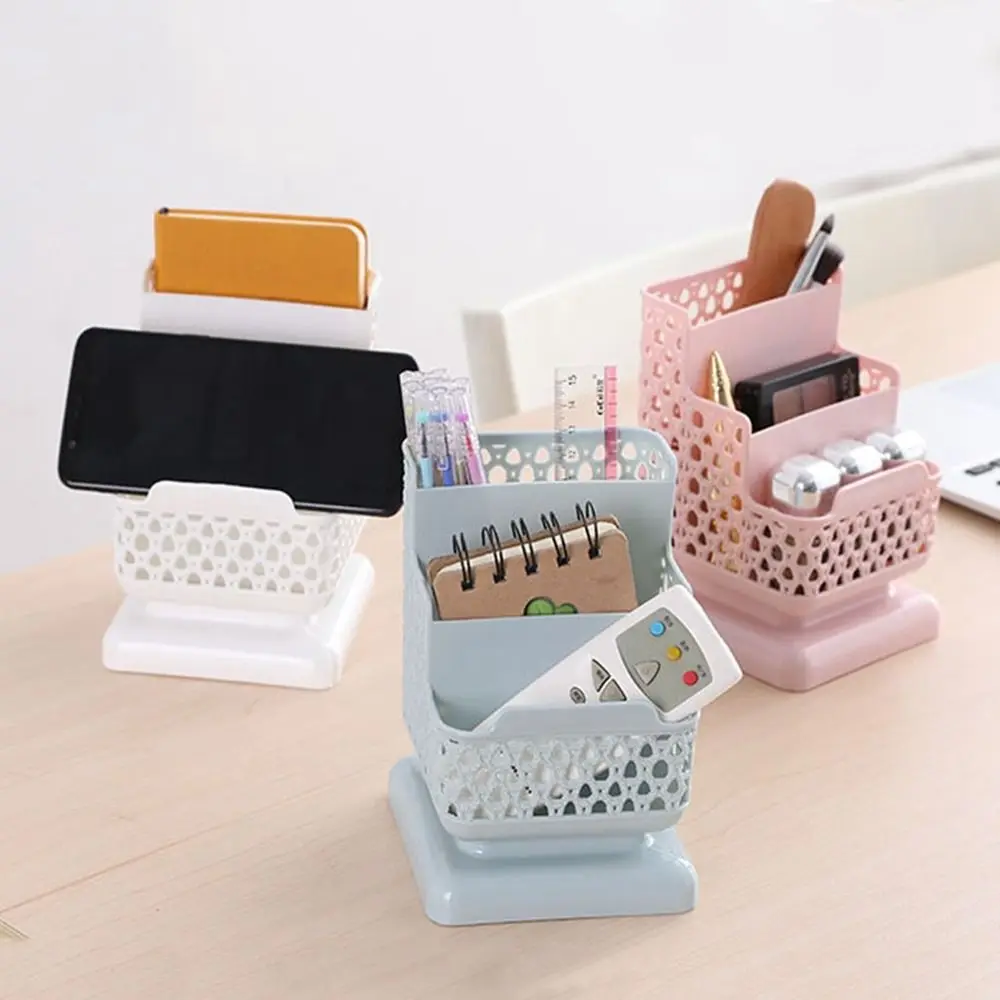 

PP Cosmetic Storage Boxes Three Layers Stationery Bucket Pencil Container Case Multi-functional Creative Pen Holder