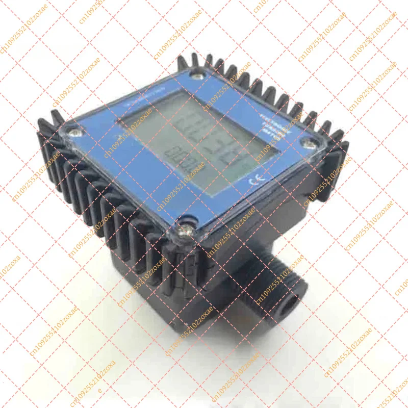 Digital Turbine Flowmeter K24 Electronic Water Chemical 1-4 Inch 20Bar 10-120L/min 2.3-3V LCD Display