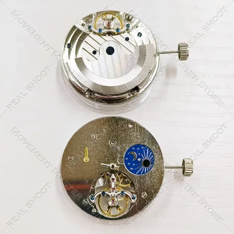 Watch Accessories Domestic Automatic Mechanical Movement Tourbillon Movement Left Small Second Right Moon Phase Movement