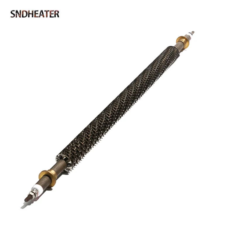 SNDHEATER SS304 Oven Air Finned Heating Resistance 220V Copper Flange Stove Heater 200MM 300MM 400MM 500MM for Dryer Machine
