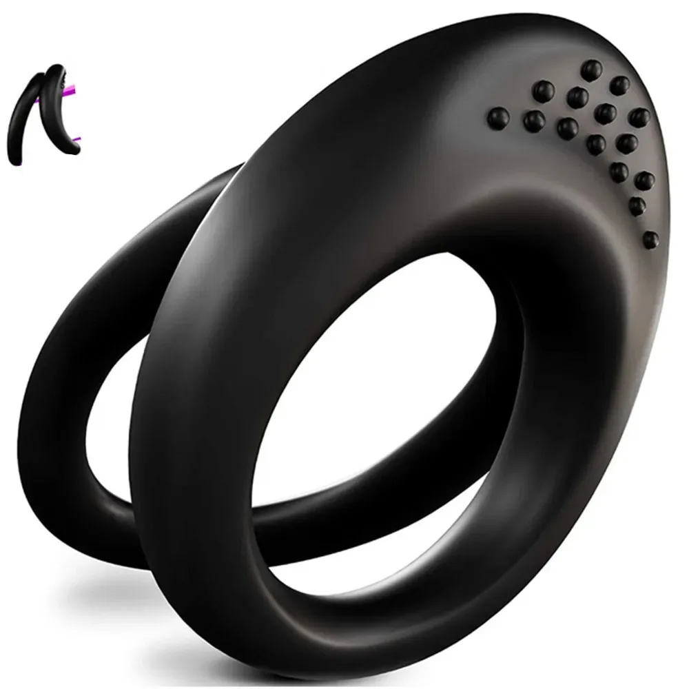 Reusable Silicone Cock Ring & Penis Sleeve for Men Flexible Glans Enhancer Adult Couple Intimate Game Accessory