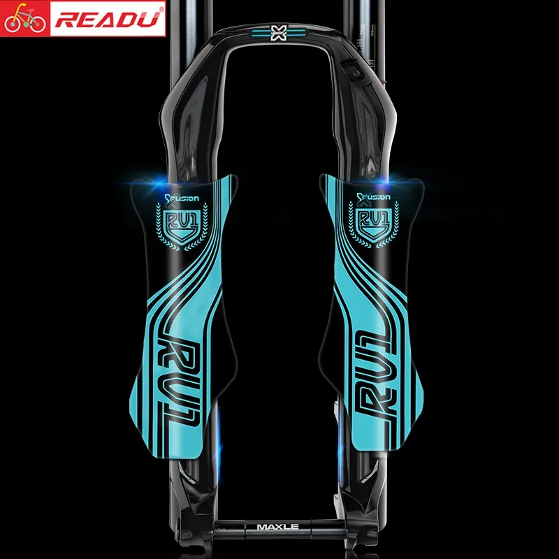 Applicable to mountain bike X-fusion RV1 speed-down front fork sticker, original 27.5-inch color-changing front fork sticker