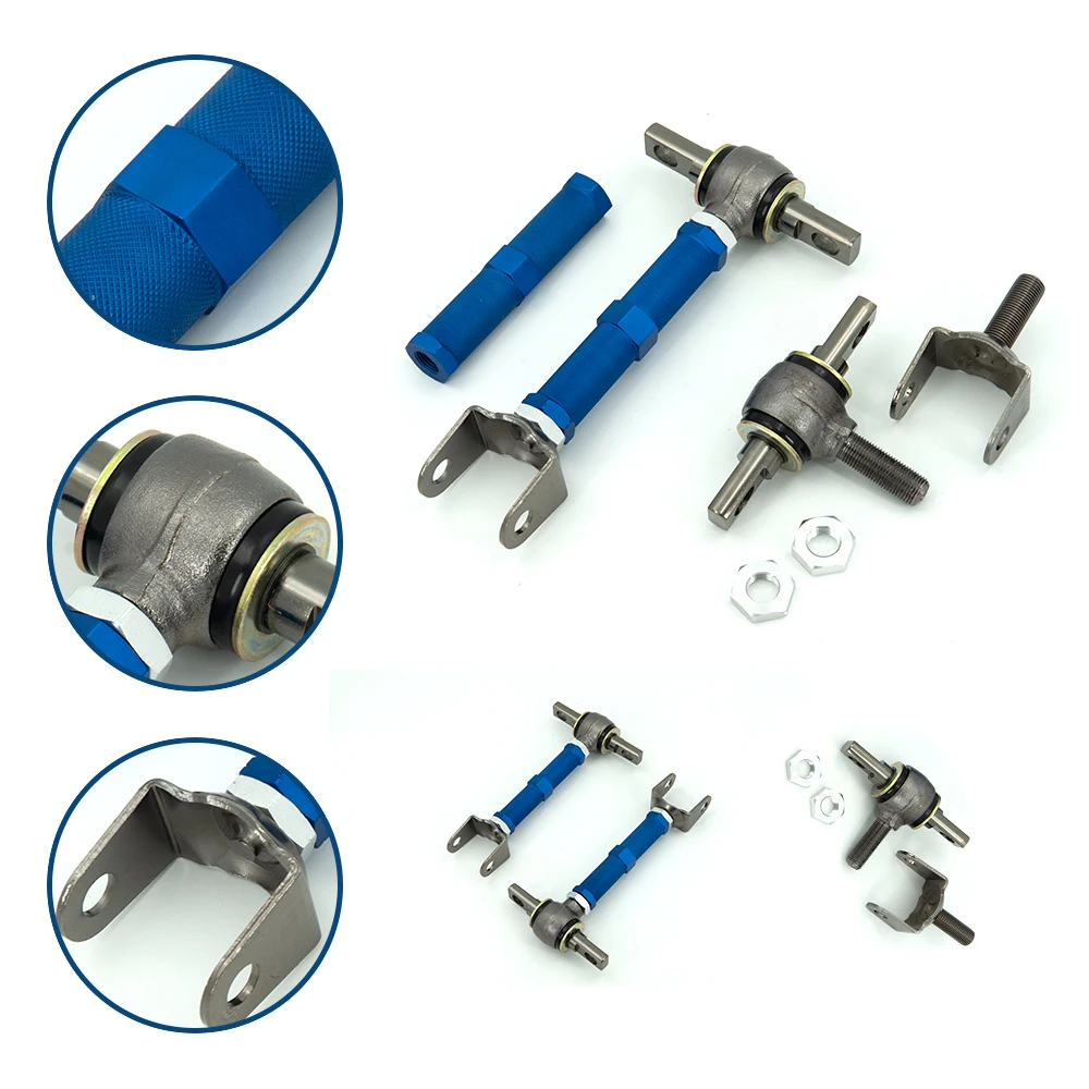 XMSJ-1Pair REAR Adjustable Racing Rear Suspension Camber Control Arms Kit For Honda Civic EP3 TYPE R DC5 ES1 EP2 SPORT view 6