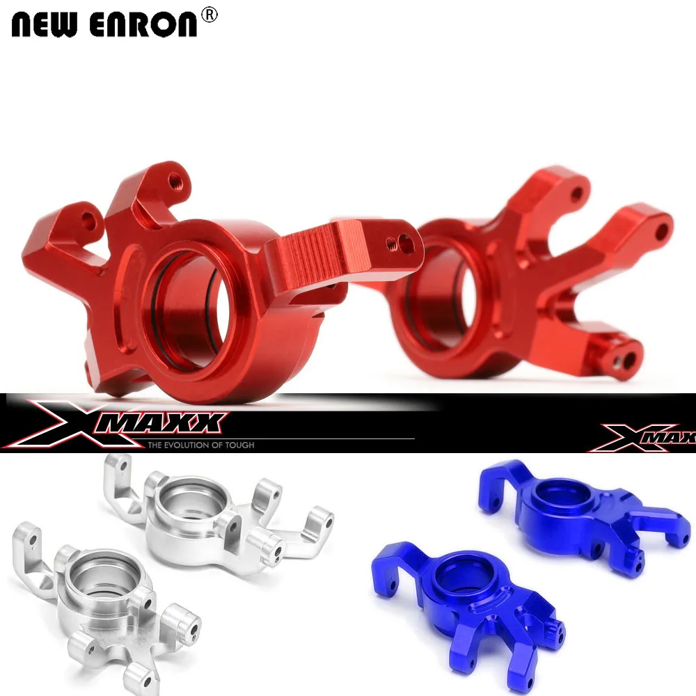 

NEW ENRON Aluminum Alloy Front Steering Blocks 7737 Upgrade Parts 2Pcs for 1/5 RC Car Traxxas X-Maxx XMaxx 6S 77076-4 8S 77086-4