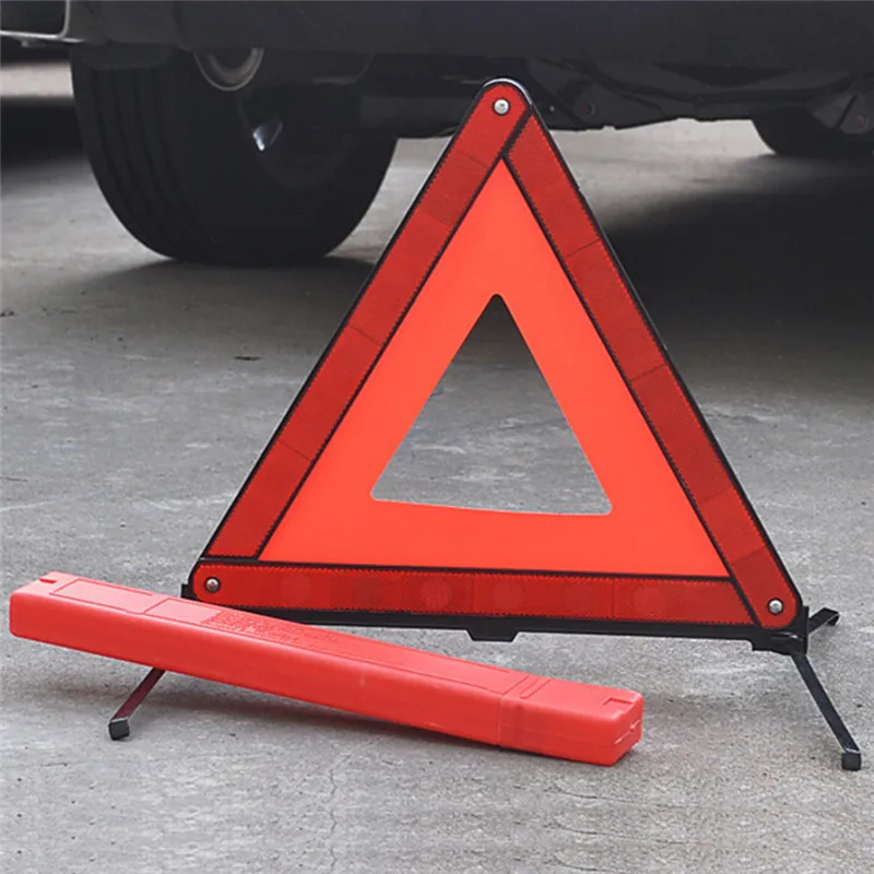 Large Warning Car Triangle Reflective Road Emergency Failure Triangle Safety Stop Sign Reflective Tripod