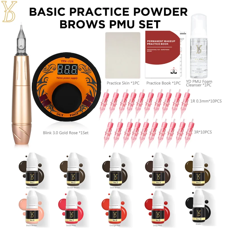 

YD Basic Practice Hairstroke Brows Набор PMU Blink Hairstroke PMU Machine