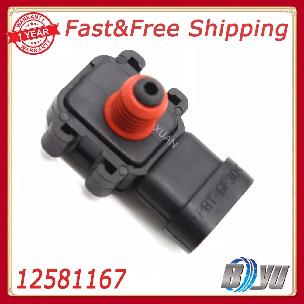 

Car Manifold Air Pressure MAP Sensor 12581167 12615135 16165793 16201609 16231423 16232443 213-1639 213-4433 225-1020