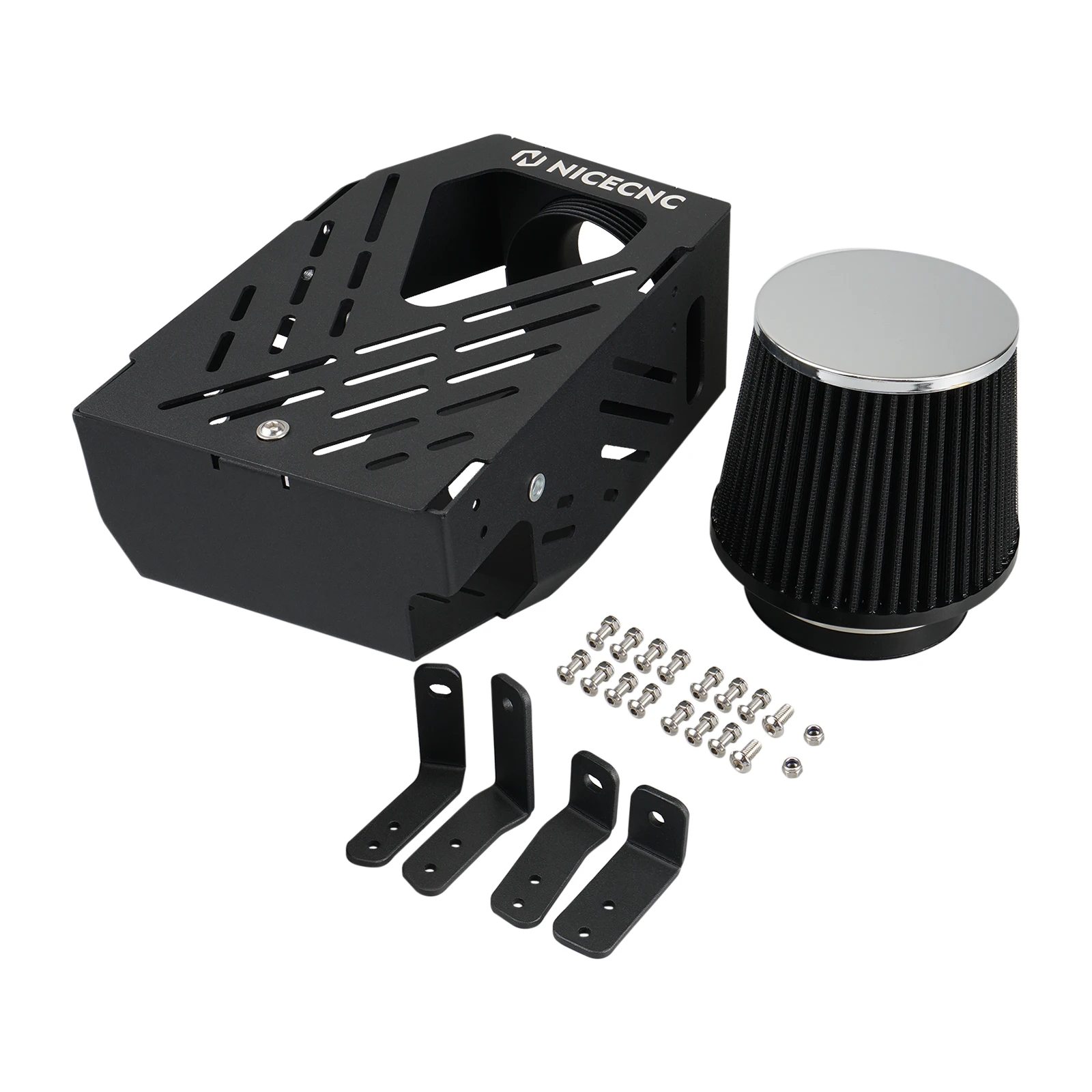 NICECNC Für Yamaha Raptor 700 700R 2006-2024 Ansaugsystem Filtersatz Luftfilterkasten mit großer Kapazität ATV Zubehör 1S3-14411-00-00 – Detail 7