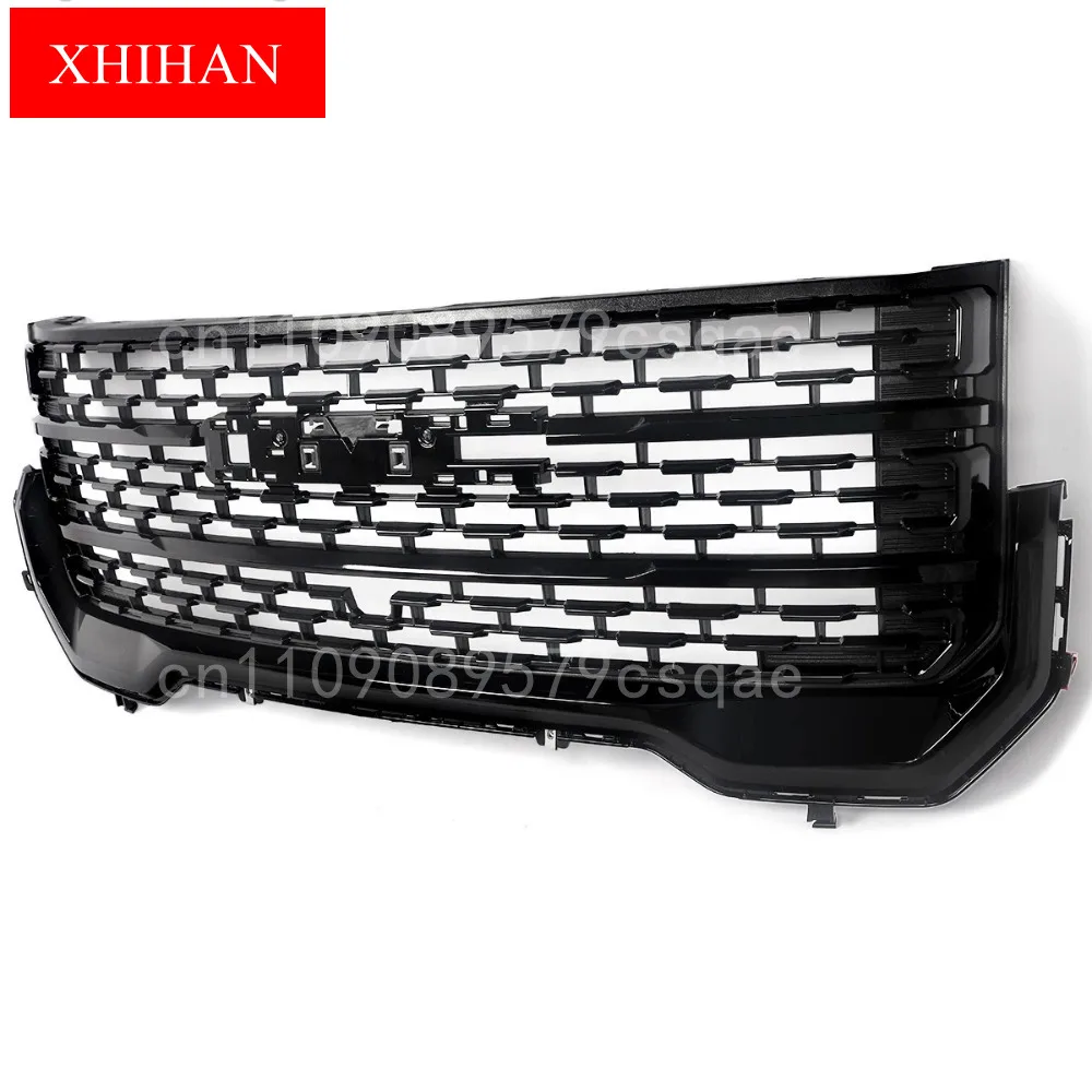 Fits GMC Acadia Denali 2020-2023 Glossy Black Front Bumper Upper Grille Replace
