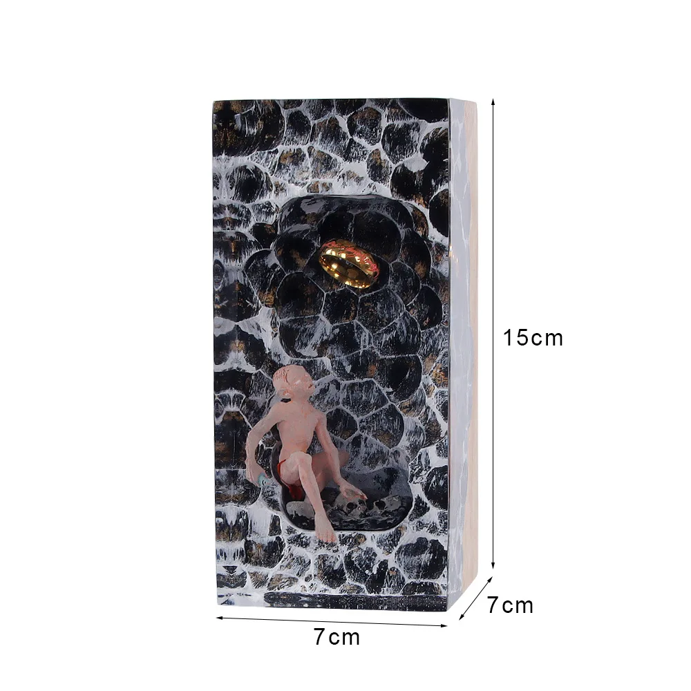 Demon Realm Organism Resin Table Light Creactive Art Shocked Decoration Lamp Magic Ring Figure Theme Night Light USB Charge