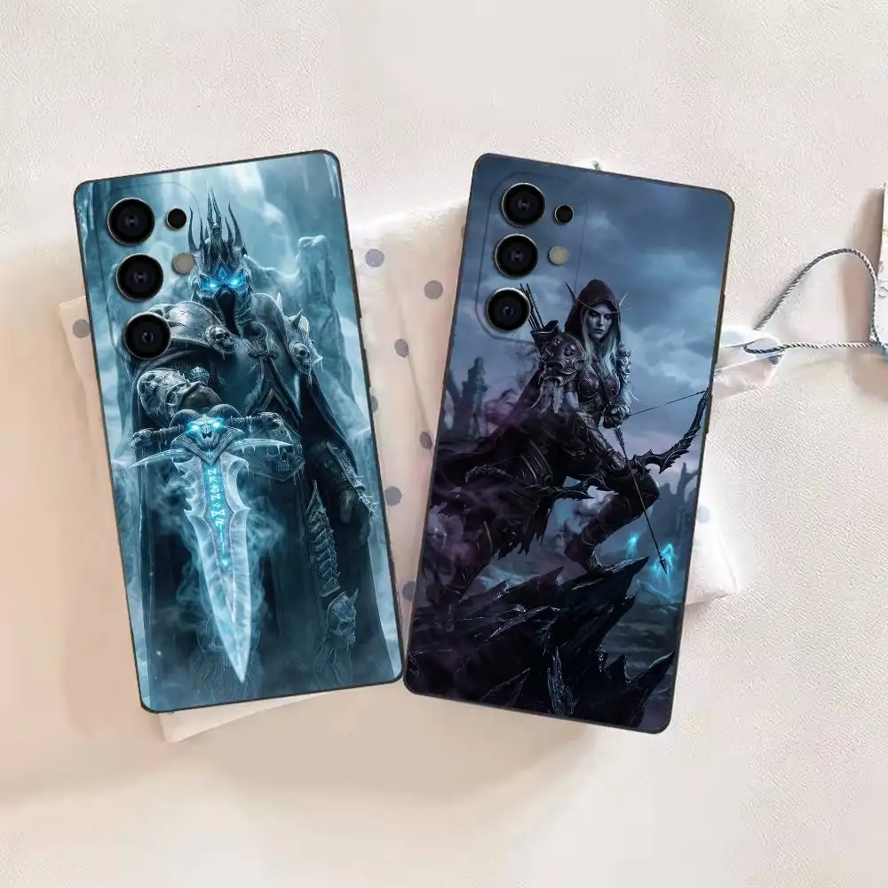 Game  W-Warcraft WoW Soft Black Phone Case for Samsung  S26,25,24,21,22,21,20,10,9,8,7,6Ultra,Plus,Fe, Lite