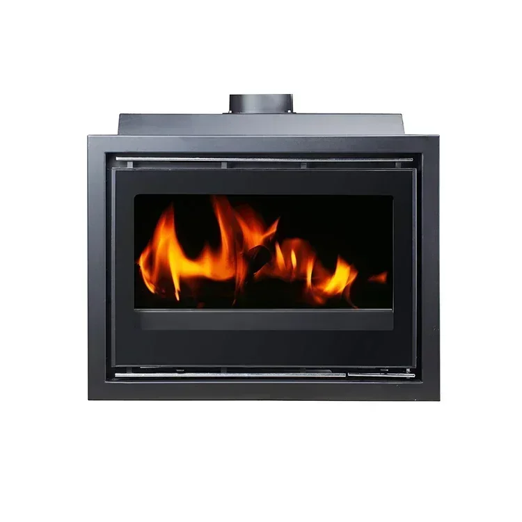 Indoor Wood Burning Stove Cassette Wall Insert Fire Heater Efficient Home Wood-Burning Fireplace for Heating