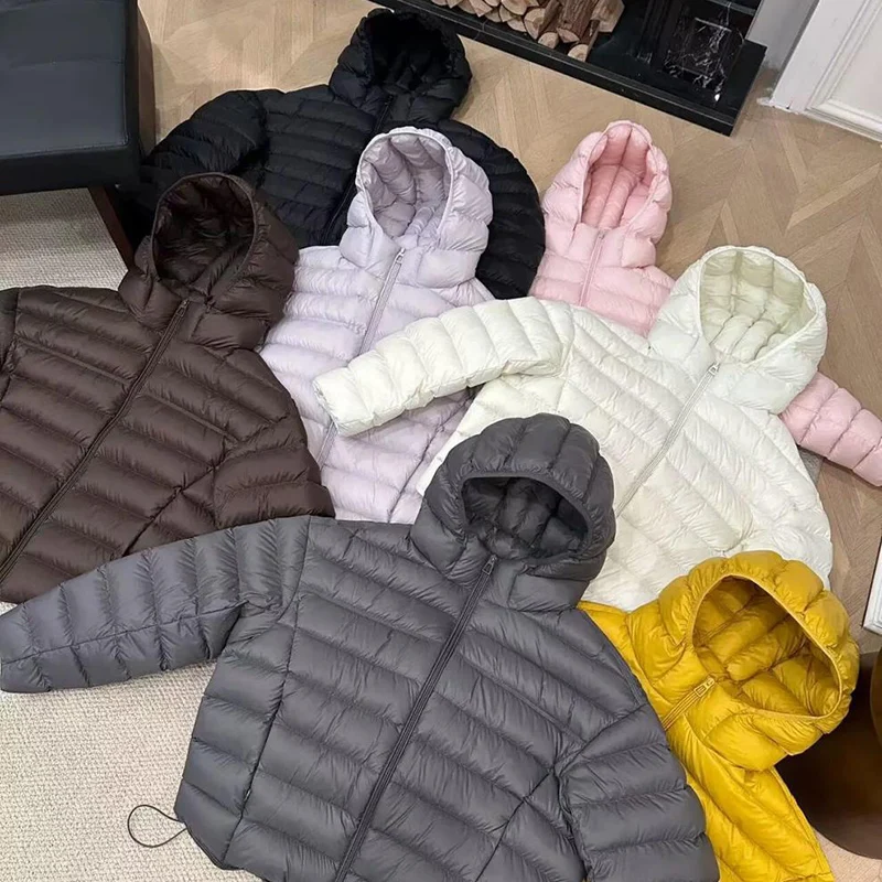 Lightweight Solid Color Down Cotton Parkas Women Korean Zipper Up Hooded Crop Parkas Woman Casual Thicken Warm Cotton Jackets