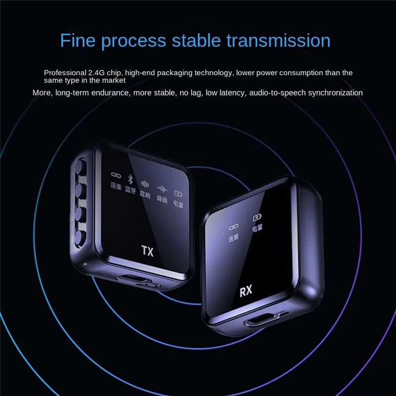 Fashion ~ M32 ميكروفون لاسلكي لخاصية إلغاء الضوضاء لكاميرا Dslr وكاميرا الفيديو والكمبيوتر اللوحي الذكي