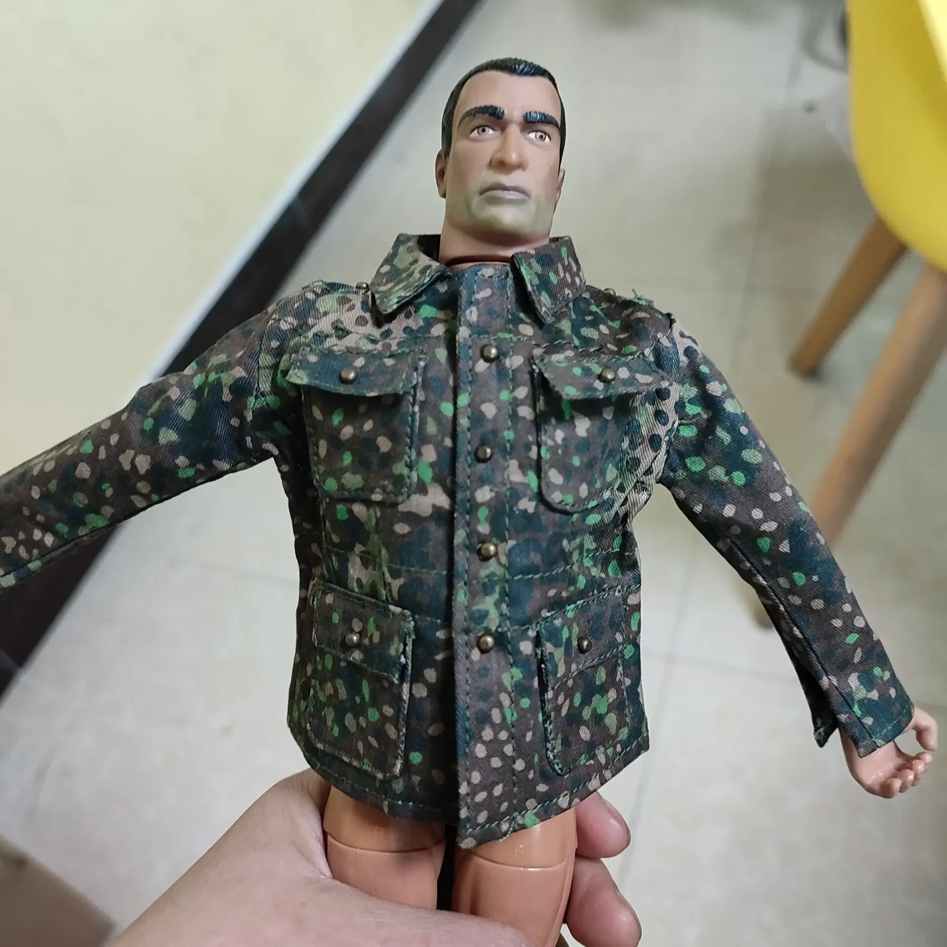 

WWII Pea Coat Camouflage Uniform 1/6 Scale Action Figure Fit 12 Inch Body Collectible Military Clothing for Action Figures