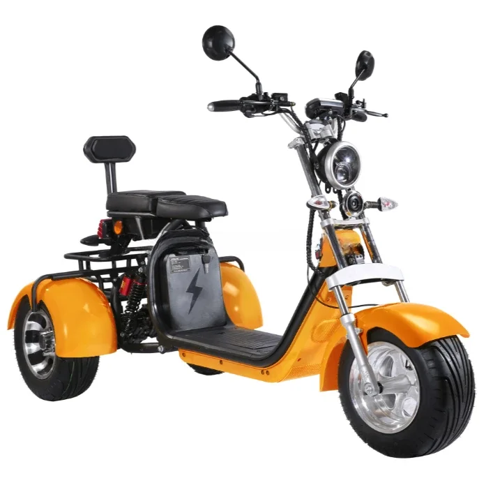 USA Holland Warehouse 3 wheel Fat Tire citycoco Motorcycles EEC COC 2000W 3000W 45KM/H Electric Scooter with  Long Range Battery