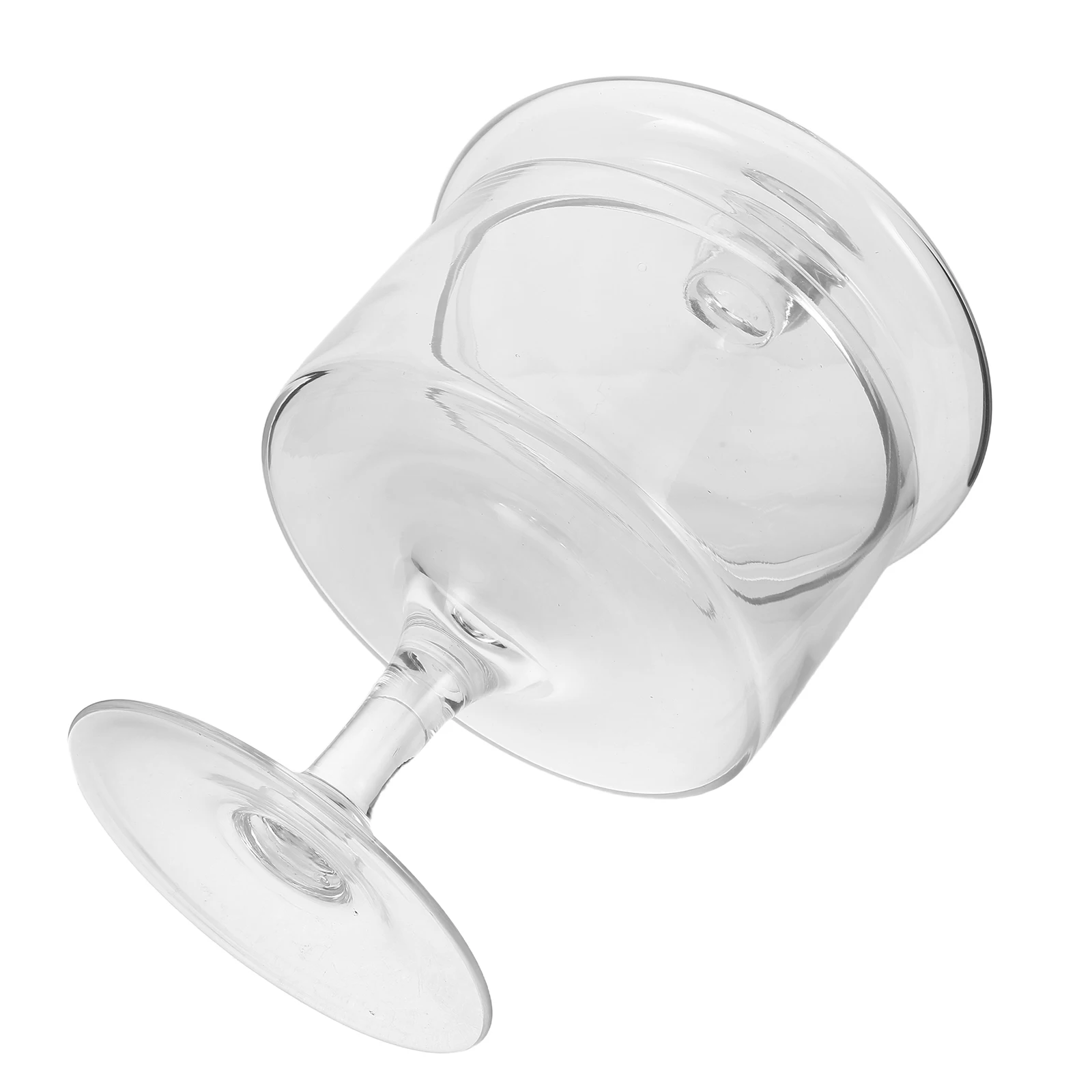 

Small Clear Glass Cake Dome Plate Footed Candy Stand Lid Cake Display Stand Chocolate Candy Cheese Dessert Display
