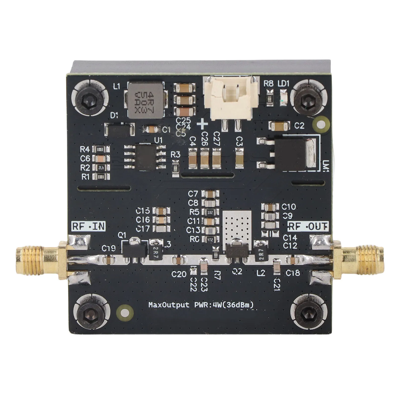 

Усилитель FM/HF мощностью 35-37 дБм, с улучшенным теплоотводом, стабильной мощностью, компактным дизайном, плата усилителя ВЧ-мощности для радиовещательных станций