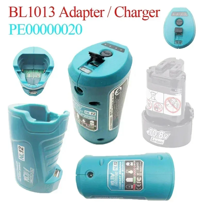 

NL12 Adapter BL1013 Li-ion Battery Charger Converter For Makita 10.8V USB Device Mobile Phone Power Bank Supply DC Output DC10WA