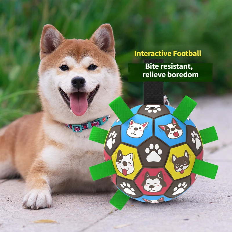Outdoor Training Interactive Frisbee Football Dog Toy with String, Foldable Ball Molar Toy, Puppy Chew Accessories