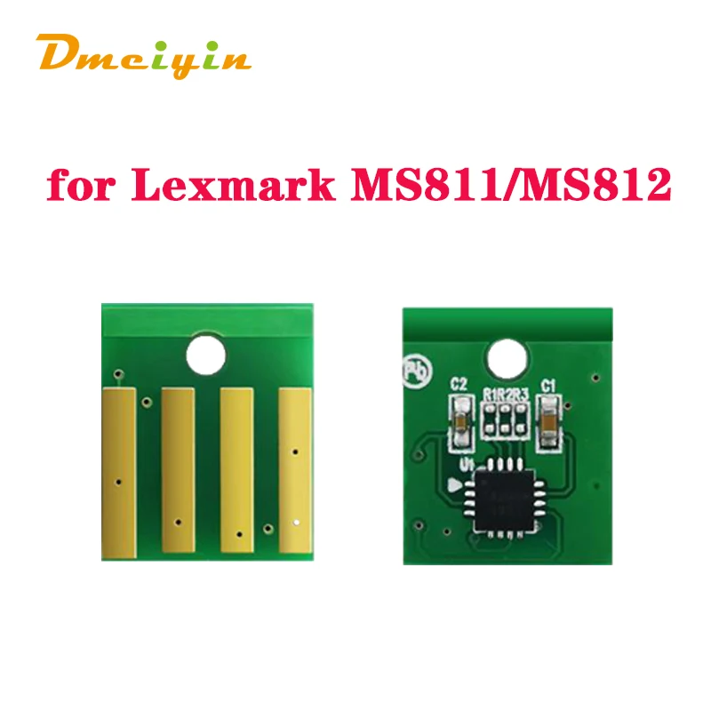 45k páginas 52d1x00/52d5x00/52d3x00 toner chip para lexmark ms811/ms812