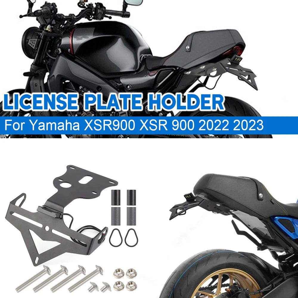 

Motorcycle Rear License Plate Holder Bracket For Yamaha XSR900 XSR 900 2022-2023 Tailstock Frame Bracket Rear Tail Holder