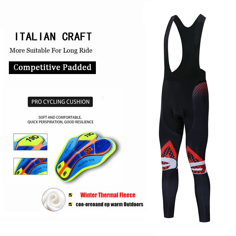 2026 الشتاء السراويل الحرارية FDJ فريق الرجال الدراجات دراجة الصوف دراجة بنطلون ضيق ملابس الجبلية بنطلون Invernale Ciclismo الإمارات العربية المتحدة السراويل #3