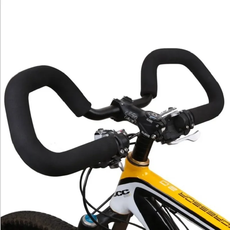 for Travel Self-made Aluminum Alloy Handlebar 31.8MM Butterfly Handlebar Rest Handle Black Mountain Bike Handle