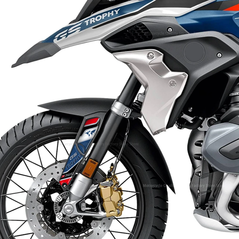 BMW R1250GS R 1250 GS 어드벤처 트로피 2019 2020 2021 2021 2022 2023 3D 젤 스티커 프론트 펜더 데칼 데칼 액세서리