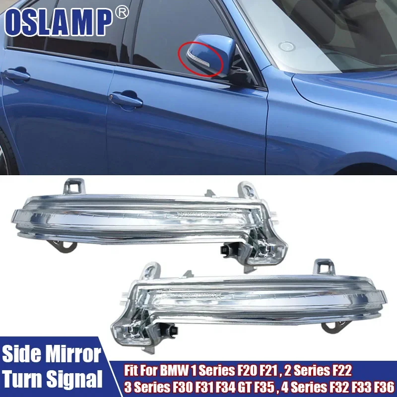 

Car Side Rearview Mirror Turn Signal Light For BMW 3 Series F30 F35 F34 GT 4 Series F36 63137280771 63137280772 Reversing Lamp