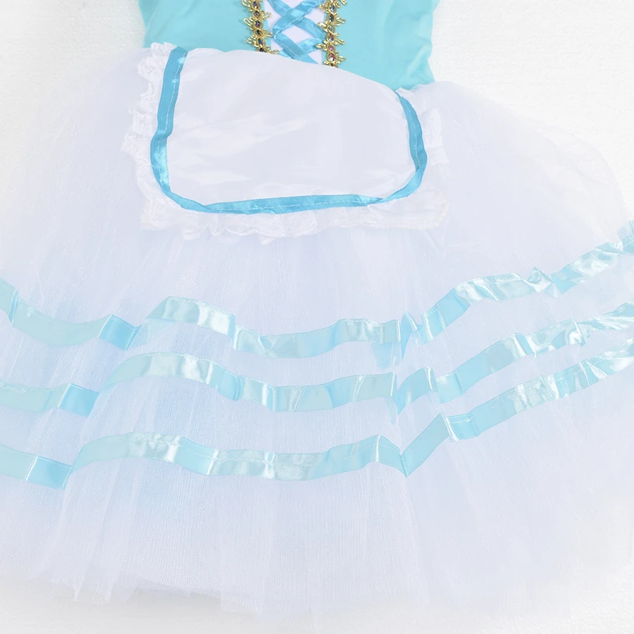 Kids Ballroom Clothing Sequined Flower Tutus Ballet Dress For Girl Modern Dance Tutu Dress Girls Ballet Princess Dress