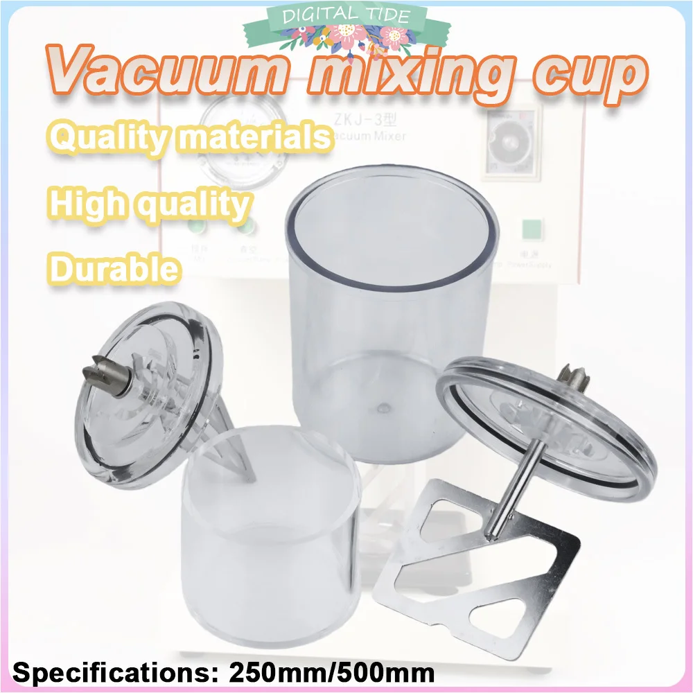 Dental Mixing Cups Vacuum Mixer With Blade 250-1000ML Dentistry Beaker Lab Tool Accessories