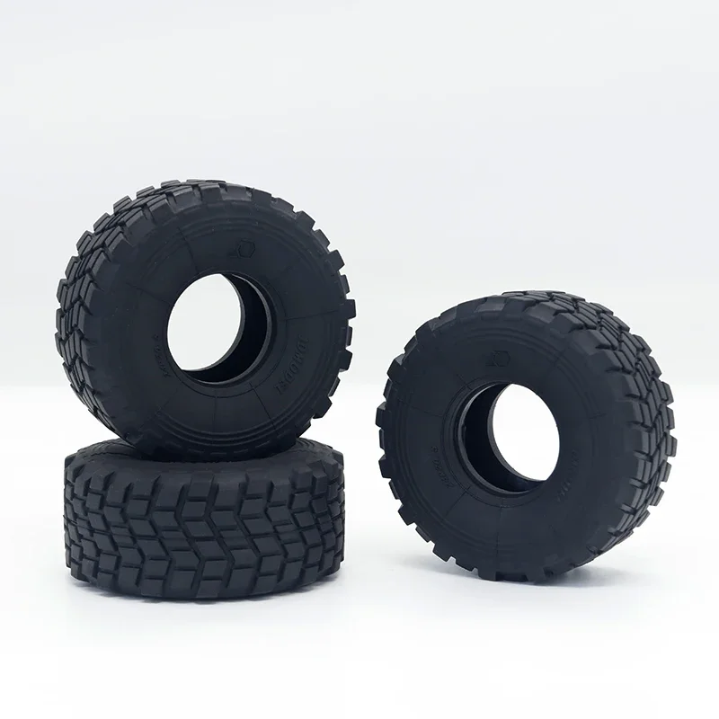 Rubber 1 Pair Black Tires 100mm for 1/14 Tamiya RC Truck Car Scania 770S Actros JDM Wheels Parts