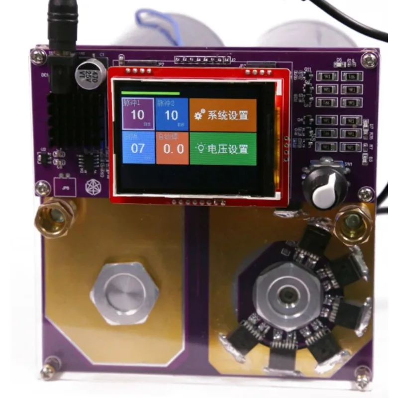 High‑Power Dual‑Pulse Spot Welder Farad Capacitor Energy‑Storage Spot Welding Machine Portable DIY Battery Nickel Strip Welding