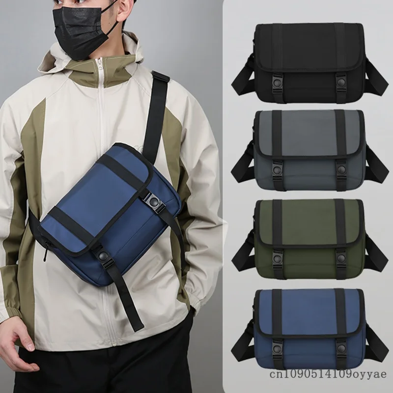 Men's Waterproof Crossbody Messenger Bag – Large Capacity Shoulder Pack with Organizer for Phone Tablet & Umbrella