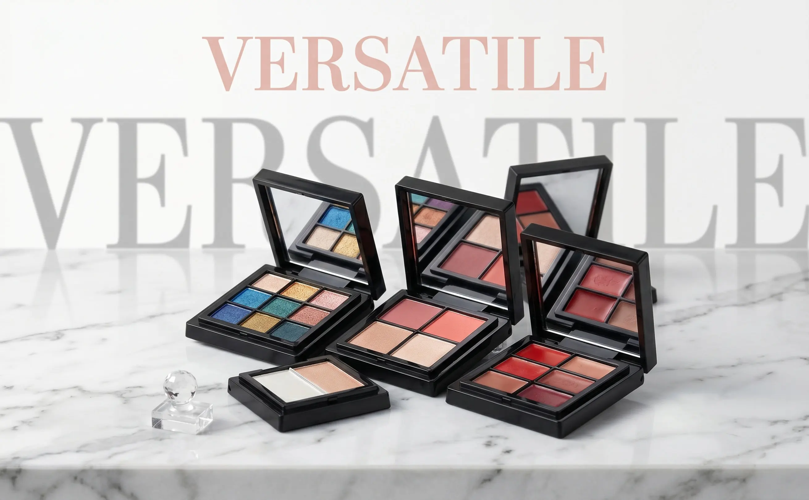 1Set Empty Makeup Palette Eyeshadow Tray Refillable Lipstick Container Compact Travel Powder Box DIY Case Highlighter