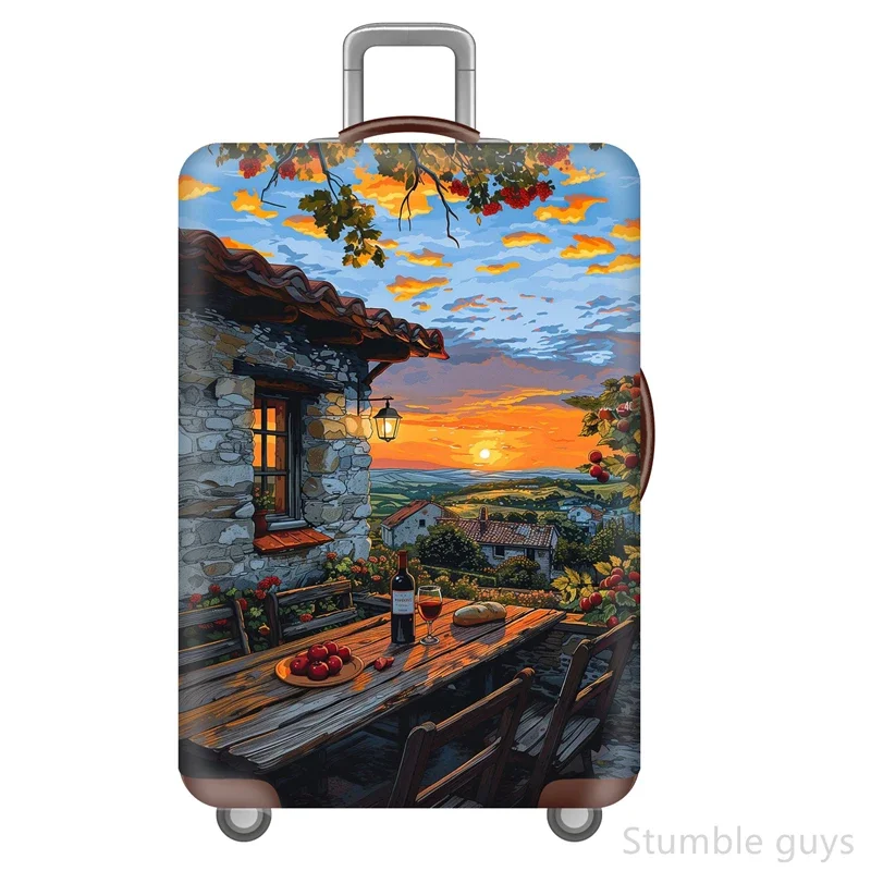 

Premium Stretchy Luggage Cover Protective Durable Dustproof Suitcase Cover Practical For Vacation Fits 18-32 Inch Luggage