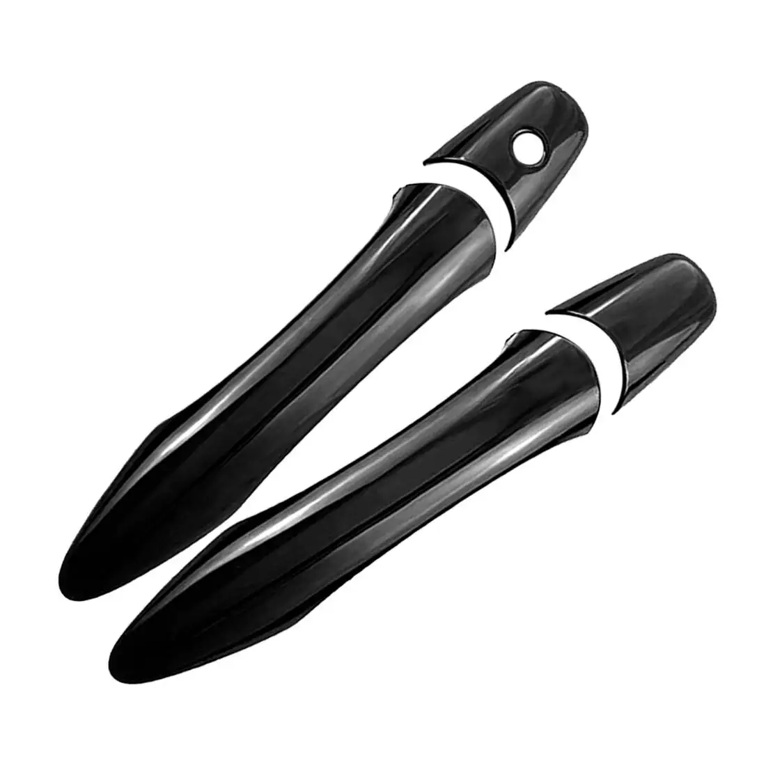 

1 Set ABS Car Exterior Door Handle Cover Trim With 1 Key Hole Fit for Infiniti QX80 SUV 2014-2021 2022 2023 2024 Glossy Black