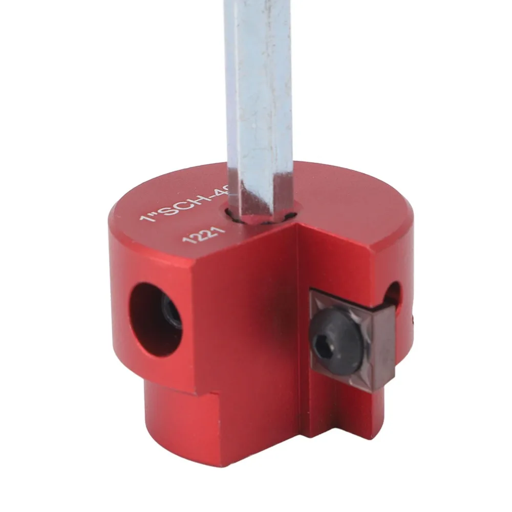 Durable Aluminum Alloy Pipe Reamer Kit Red 1 Inch/1.5 inch/2 inch Fitting Saver PVC Saver Drain Lines