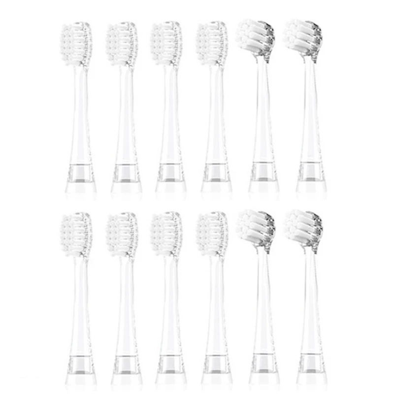 

12PCS For Seago Children Sonic Electric Toothbrush Kids Toothbrush Heads Replaceable Dupont Brush Head