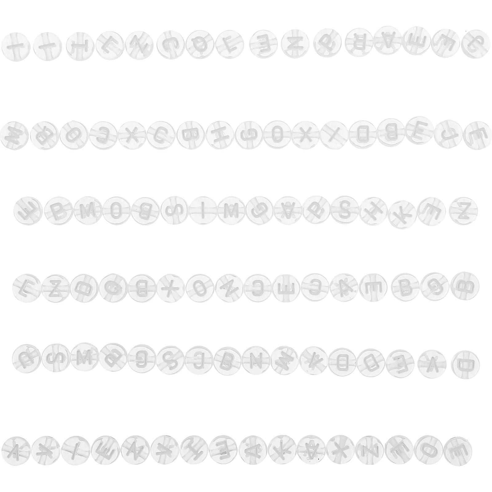 

1000 Pcs Alphabet Jewelry Accessories Bracelet Diy Beads Making Spacer for Jewellery Friendship Letter