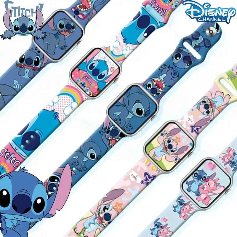 

Disney Stitch Children's Watch Strap Boys and Girls Smart Watch Cartoon Digital Watch Strap Sports Silicone Toy Christmas Gift