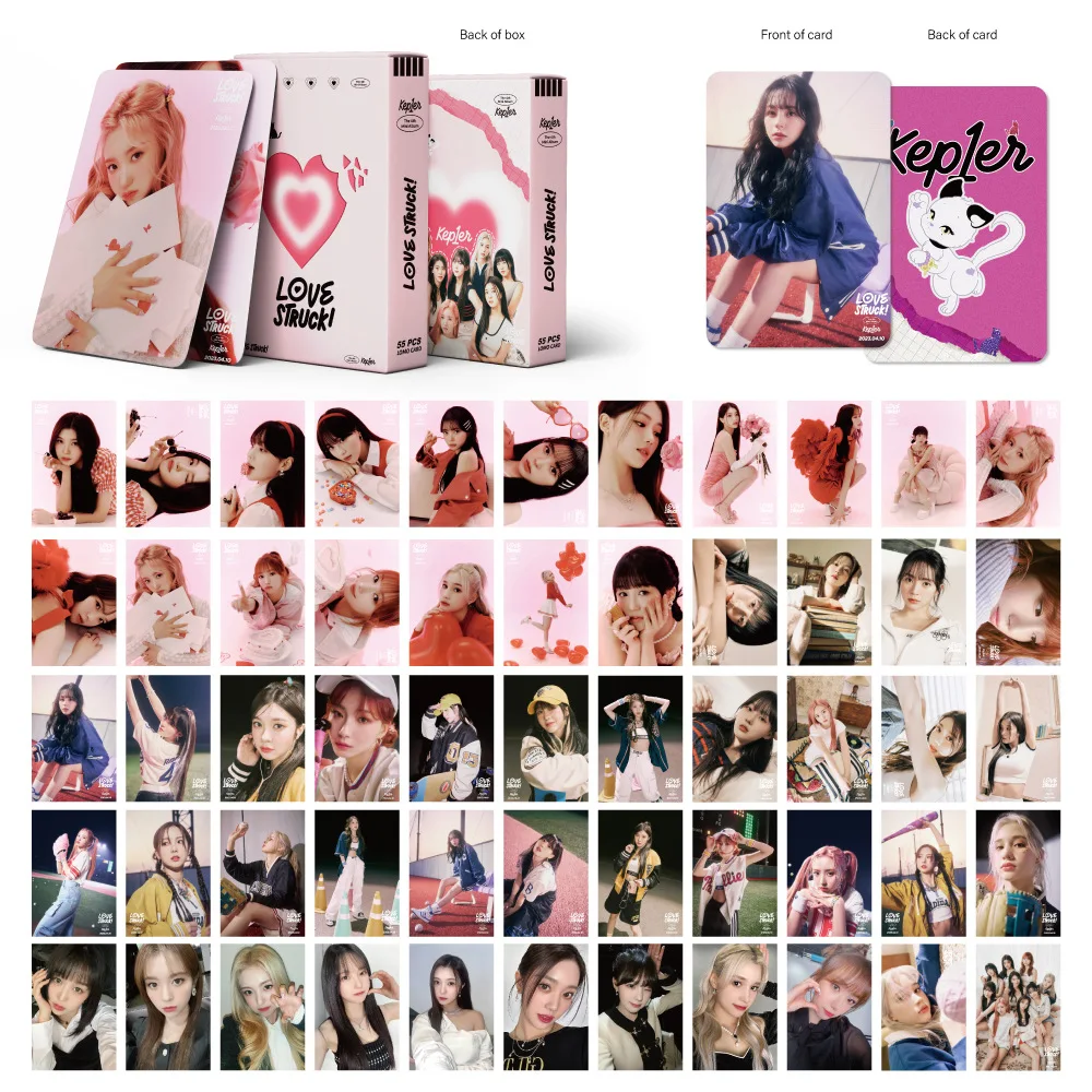 Kpop KEP 1ER LOMO Card Same Poster Style Two Sides Selfie-cards Shen Xiaoting Kang Yeseo Choi Yujin Bashiyyih Huening Fans Gift