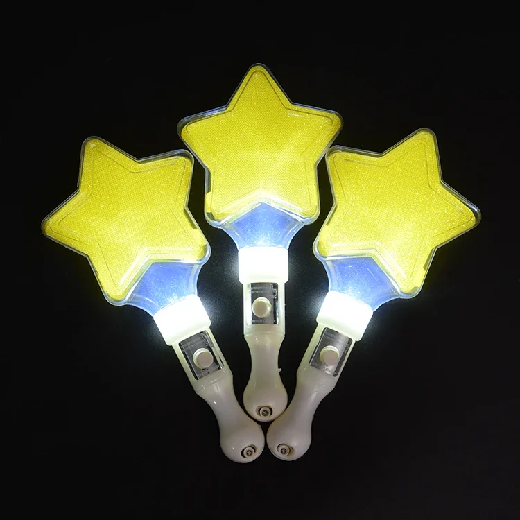 Yellow LED Heart Star Wand Sticks Flash Light  Props  Luminous Headdress Headband Glasses Glow Party Toy  Halloween Christmas